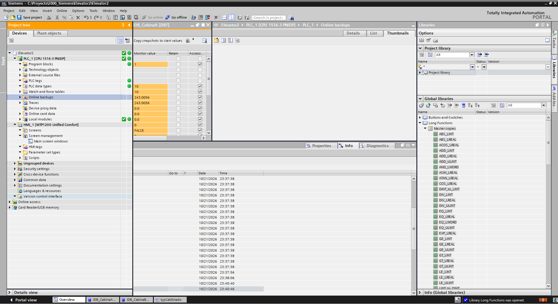 Automatic elevator control — Screenshot 4