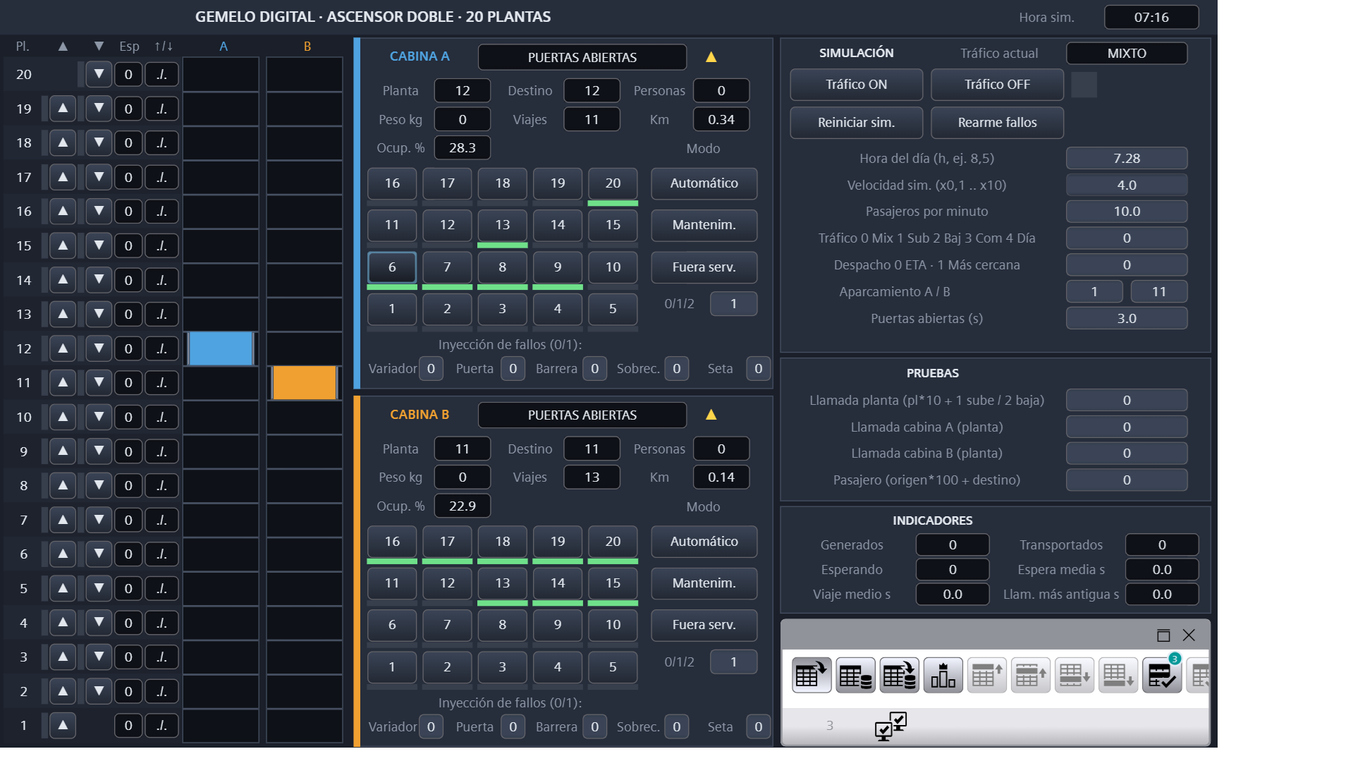 Automatic elevator control — Screenshot 7
