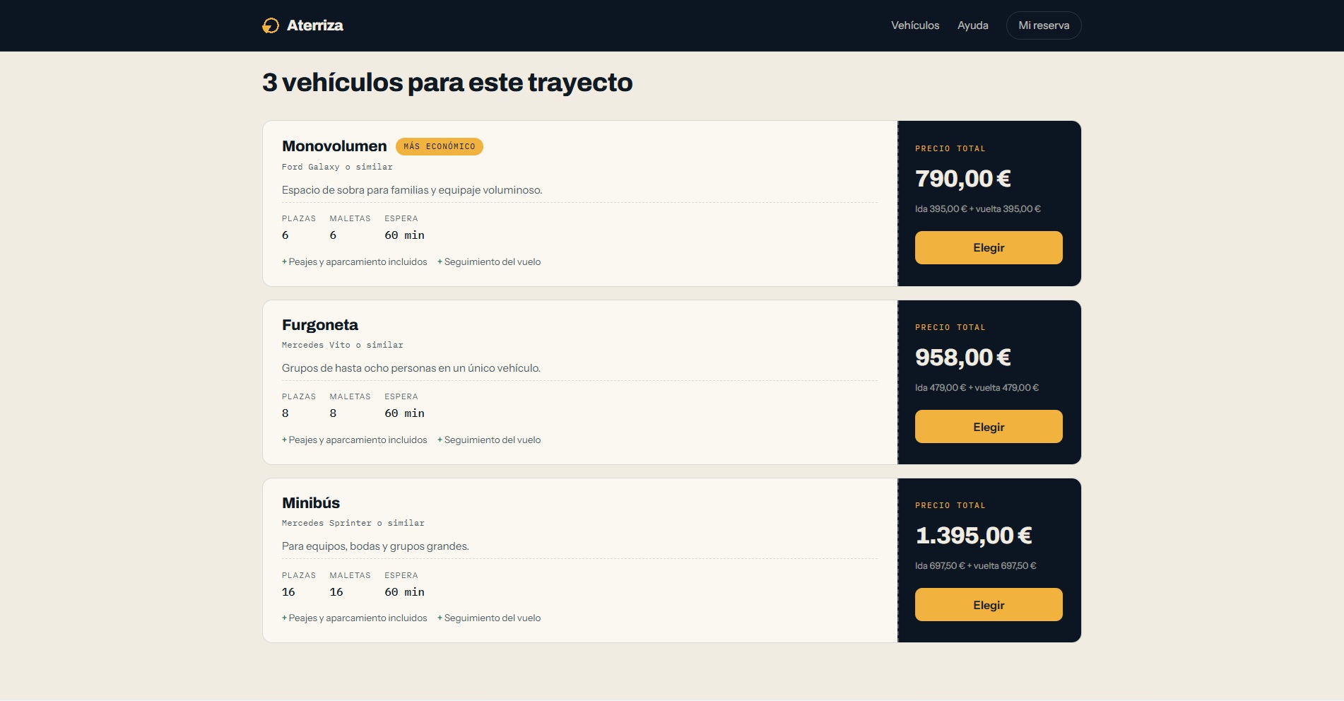 transporte privado — Screenshot 5