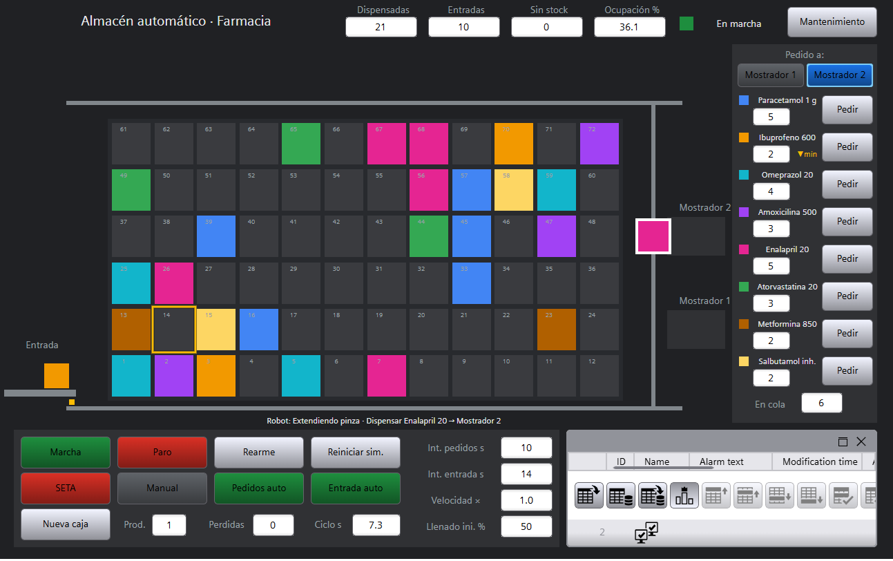 Dispensado automatico de almacen farmaceutico — Screenshot 3