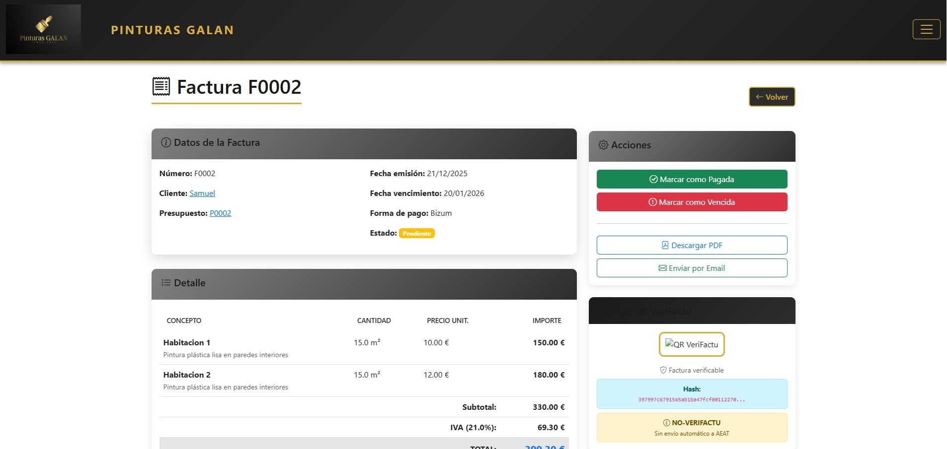 Facturación con Verifactu — Screenshot 5