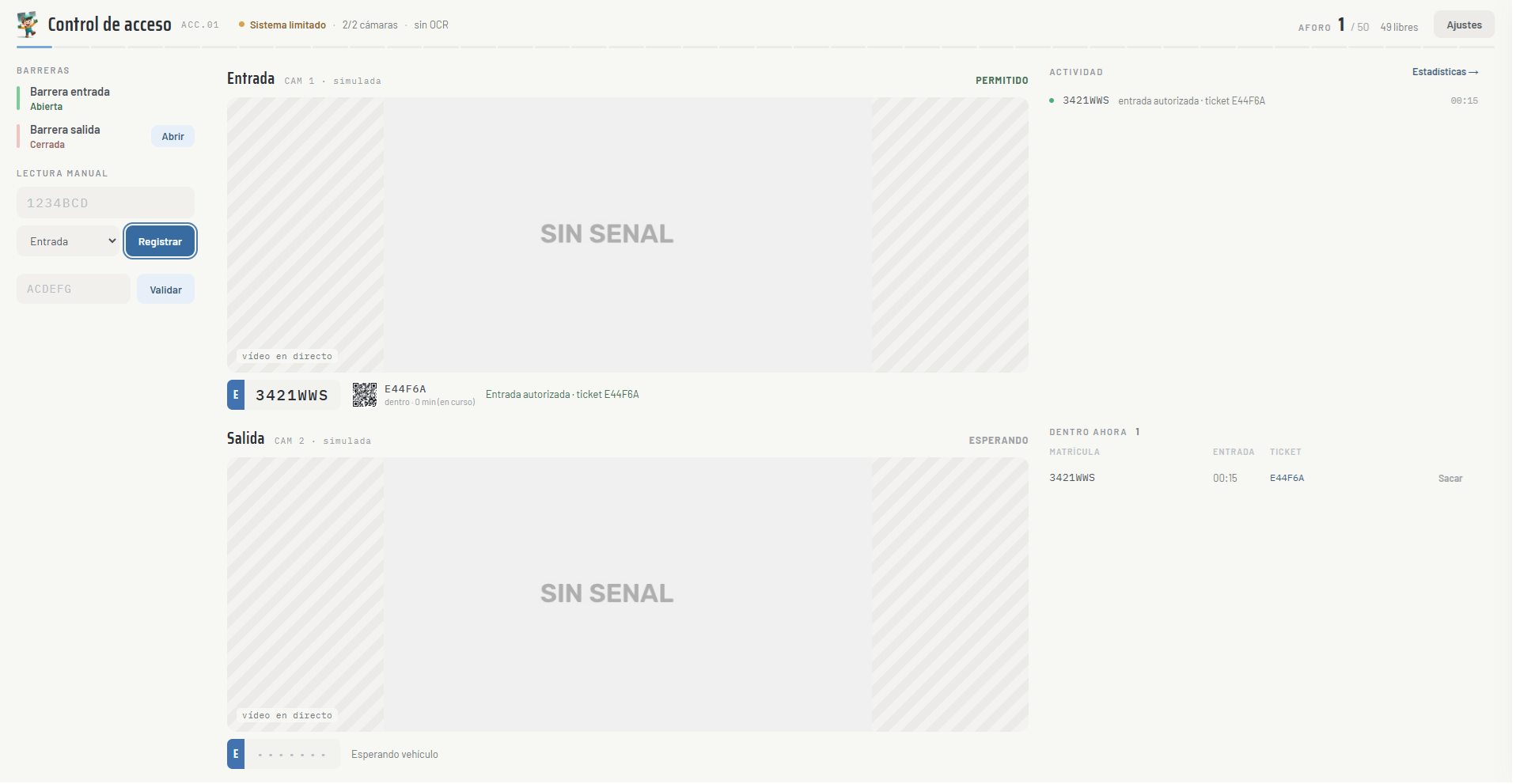 controlacceso — Screenshot 2