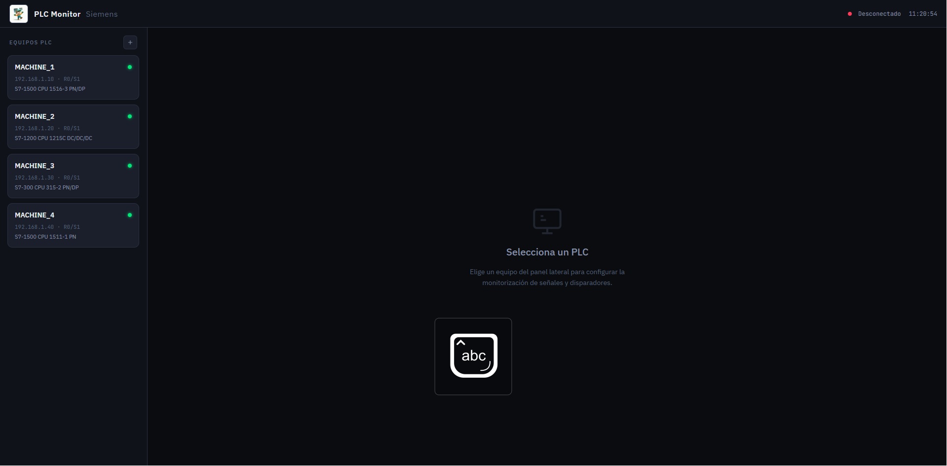 PLC-Monitor — Screenshot 1