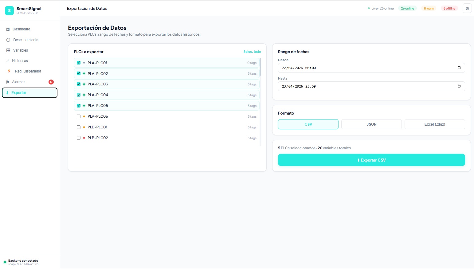 Monitorizacion de senales — Screenshot 9